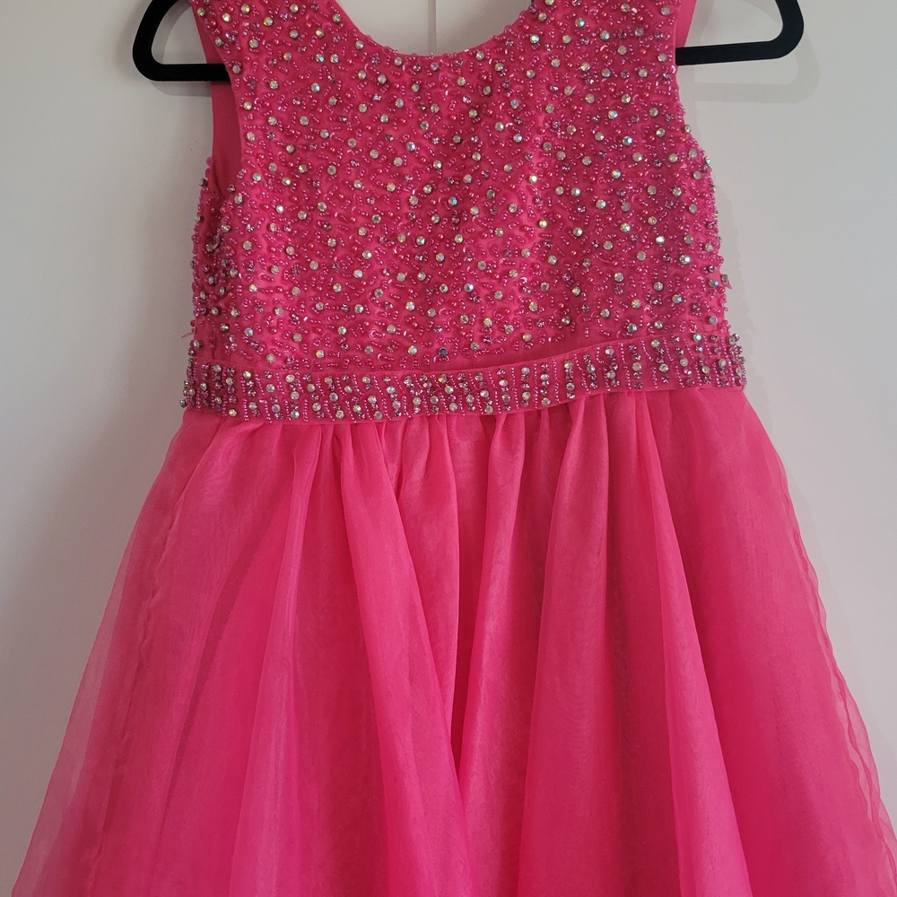 Elegant Pink Kids Dress - Picture 4 of 5